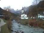 Archiv Foto Webcam Ramsau bei Berchtesgaden - Ortskirche St. Sebastian 05:00