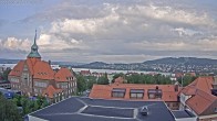 Archiv Foto Webcam Östersund: Blick aufs Rathaus 05:00