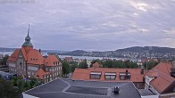Archiv Foto Webcam Östersund: Blick aufs Rathaus 19:00