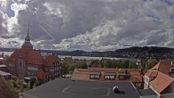 Archiv Foto Webcam Östersund: Blick aufs Rathaus 13:00