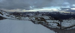 Archiv Foto Webcam Diedamskopf: Panorama Bergstation Seilbahn 15:00