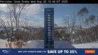 Archiv Foto Webcam Perisher: Neuschnee Snow Stake 09:00