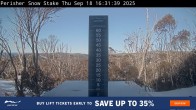 Archiv Foto Webcam Perisher: Neuschnee Snow Stake 15:00