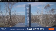 Archiv Foto Webcam Perisher: Neuschnee Snow Stake 15:00