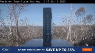 Archiv Foto Webcam Perisher: Neuschnee Snow Stake 16:00