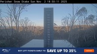 Archiv Foto Webcam Perisher: Neuschnee Snow Stake 17:00