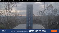 Archiv Foto Webcam Perisher: Neuschnee Snow Stake 05:00