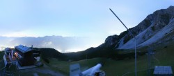 Archiv Foto Webcam Axamer Lizum: Ausblick Birgitzköpflhaus 19:00