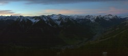 Archiv Foto Webcam Saalbach: Blick vom Kohlmaiskopf 05:00