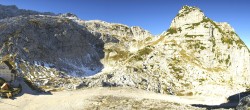 Archived image Webcam Sella Nevea: Rifugio Celso Gilberti 09:00