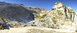 Archived image Webcam Sella Nevea: Rifugio Celso Gilberti 11:00