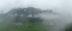 Archiv Foto Webcam Mayrhofen: Ausblick Gasthof Zimmereben 13:00