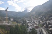 Archiv Foto Webcam Zermatt - Matterhornblick Hotel Schönegg 17:00