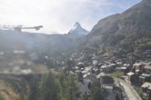 Archiv Foto Webcam Zermatt - Matterhornblick Hotel Schönegg 13:00