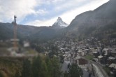 Archiv Foto Webcam Zermatt - Matterhornblick Hotel Schönegg 17:00