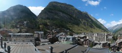 Archiv Foto Webcam Zermatt: Panoramablick auf das Dorf 15:00