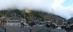 Archiv Foto Webcam Zermatt: Panoramablick auf das Dorf 07:00
