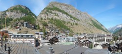 Archiv Foto Webcam Zermatt: Panoramablick auf das Dorf 11:00