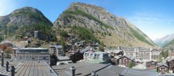 Archiv Foto Webcam Zermatt: Panoramablick auf das Dorf 13:00