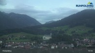 Archiv Foto Webcam Ruhpolding: Panoramablick auf den Ort 18:00
