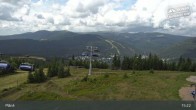 Archiv Foto Webcam Spindlermühle: Bergstation Sessellift Svaty Petr 14:00