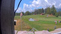 Archiv Foto Webcam Crans Montana: Wanderweg am Golfplatz 11:00