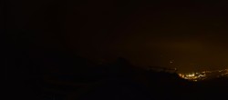 Archived image Webcam Crans Montana - Top station La Tsa chair lift 23:00