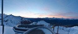 Archiv Foto Webcam Crans Montana: Aminona - Bergstation Sessellift Tsa 05:00