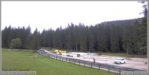 Archiv Foto Webcam Pokljuka: Biathlonstadion Eingang 13:00