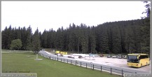 Archiv Foto Webcam Pokljuka: Biathlonstadion Eingang 11:00