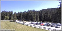 Archiv Foto Webcam Pokljuka: Biathlonstadion Eingang 11:00