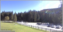 Archived image Webcam Pokljuka: Biathlon Stadium Entrance 09:00