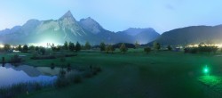 Archiv Foto Webcam Tiroler Zugspitz Arena - Golfplatz Ehrwald-Lermoos 19:00