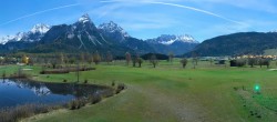 Archived image Webcam Tiroler Zugspitz Arena - Golf Club Ehrwald-Lermoos 23:00