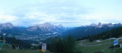 Archiv Foto Webcam Cortina d&#39;Ampezzo: Tofana-Abfahrt (Duca d&#39;Aosta) 19:00