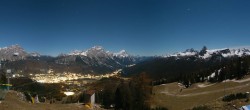 Archived image Webcam Cortina d&#39;Ampezzo - Top Station Duca d&#39;Aosta 01:00