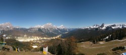Archived image Webcam Cortina d&#39;Ampezzo - Top Station Duca d&#39;Aosta 03:00
