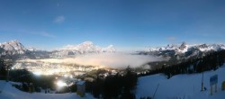 Archiv Foto Webcam Cortina d&#39;Ampezzo: Tofana-Abfahrt (Duca d&#39;Aosta) 03:00