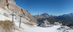Archived image Webcam Cortina d&#39;Ampezzo - Top Station Pomedes 17:00