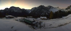 Archived image Webcam Brandnertal - Top Station Palüd Gondola 05:00
