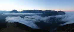 Archived image Webcam Rosshütte - Top station Seefelder Joch 17:00