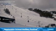 Archived image Webcam Falls Creek: Scott Chair Base Station 09:00