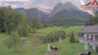 Archived image Webcam Grainau - View Hotel Längenfelder Hof 17:00