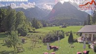Archived image Webcam Grainau - View Hotel Längenfelder Hof 13:00