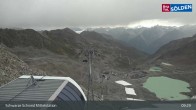 Archiv Foto Webcam Sölden - Schwarze Schneid Mittelstation 08:00
