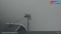 Archiv Foto Webcam Sölden - Schwarze Schneid Mittelstation 10:00