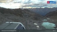 Archiv Foto Webcam Sölden - Schwarze Schneid Mittelstation 02:00