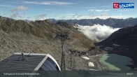 Archiv Foto Webcam Sölden - Schwarze Schneid Mittelstation 09:00