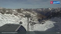 Archiv Foto Webcam Sölden - Schwarze Schneid Mittelstation 10:00