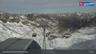 Archiv Foto Webcam Sölden - Schwarze Schneid Mittelstation 12:00
